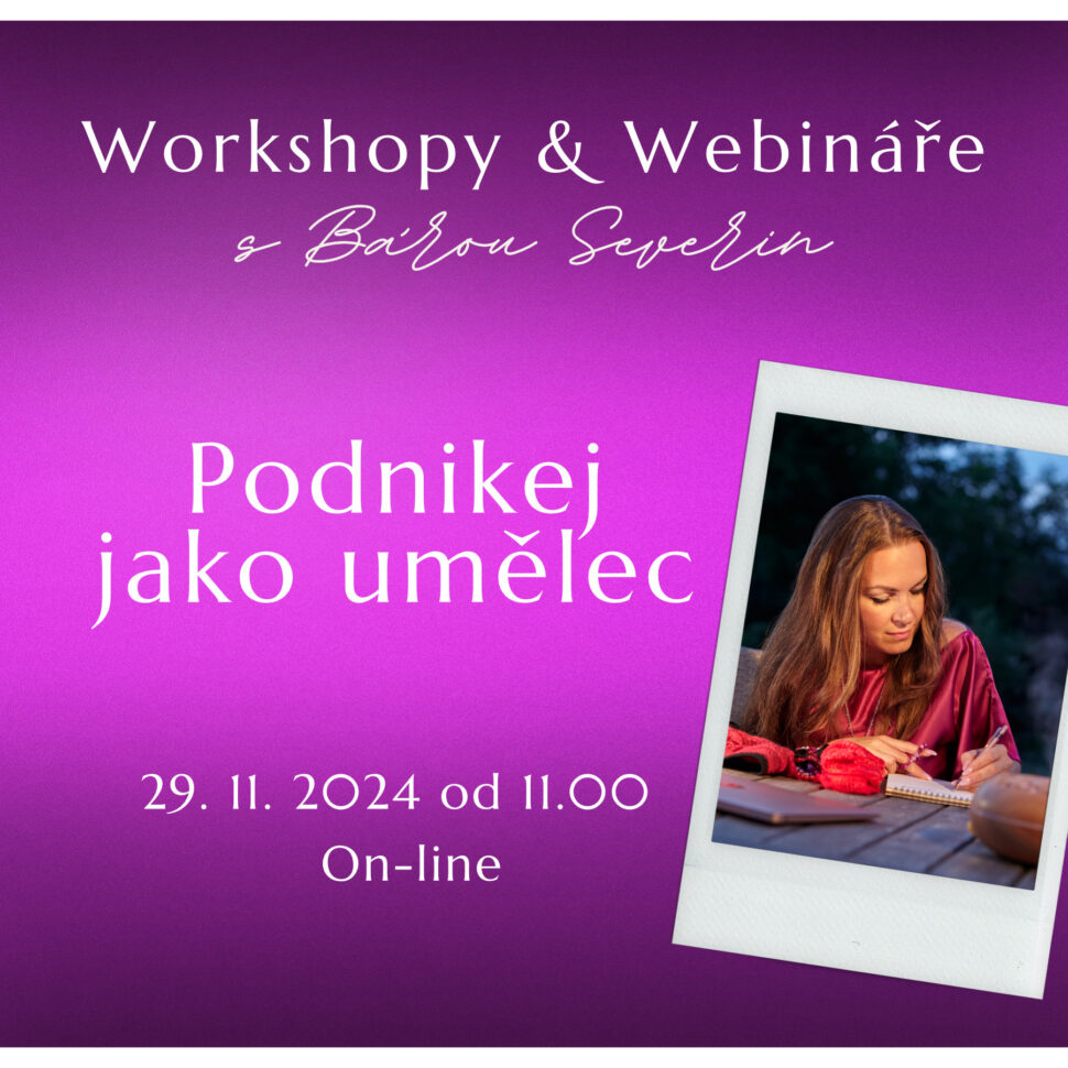 Webináře a workshopy s mentorkou tvůrkyň Bárou Severin