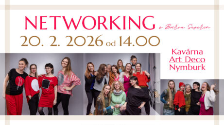 Networking s&nbsp;Bárou Severin – Mentorkou tvůrkyň. 20. 2. 2026 od 14.00 hodin v&nbsp;Nymburské kavárně Art Deco.