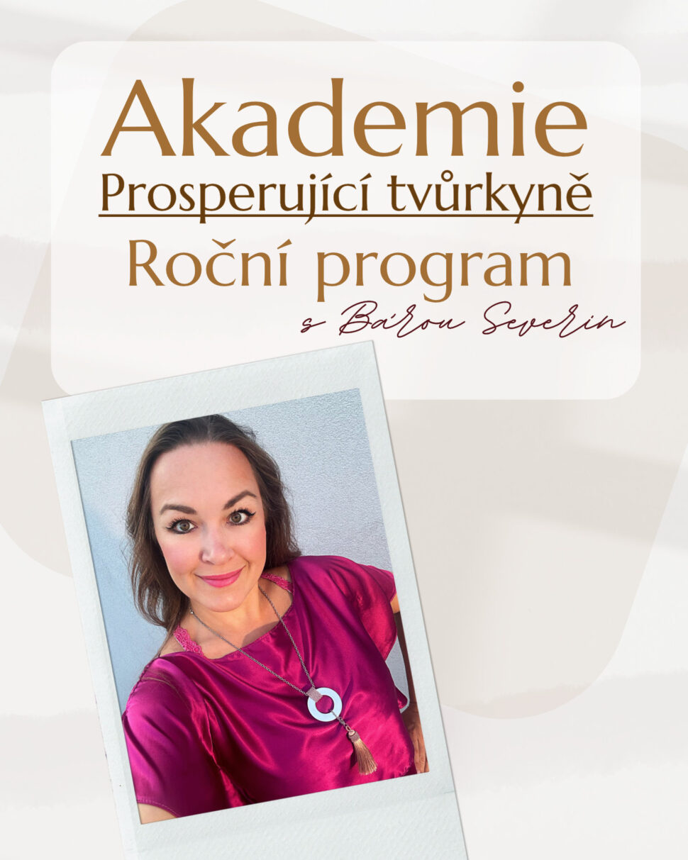 Akademie Prosperující tvůrkyně. Celoroční program s&nbsp;podporou mentorky Báry Severin