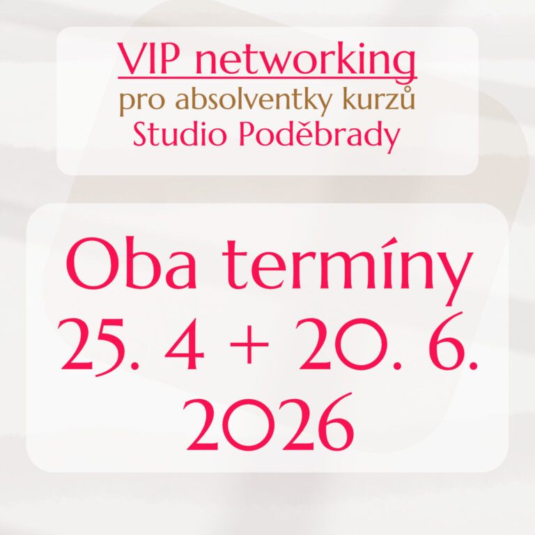 VIP networking pro Absolventky kurzů